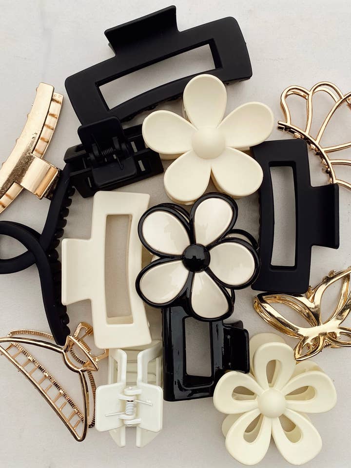 Lux - Hair Claw Clip 10 pack  for wholesale by Saige Collective