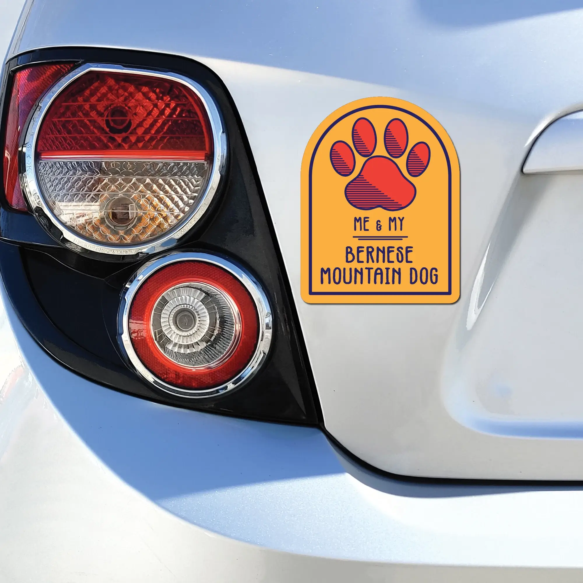 Imagine This Company - Venta al por mayor Imanes - Imán con forma de ventana de perro de montaña de Berna y Yo2