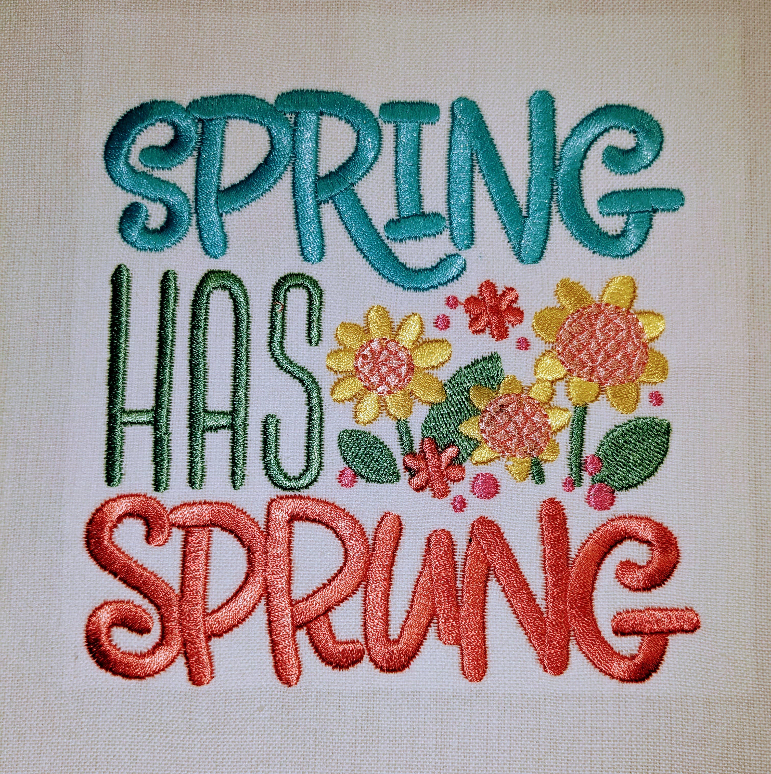 Red Mitten – wholesale Tea towel – Spring Embroidered Tea Towels3