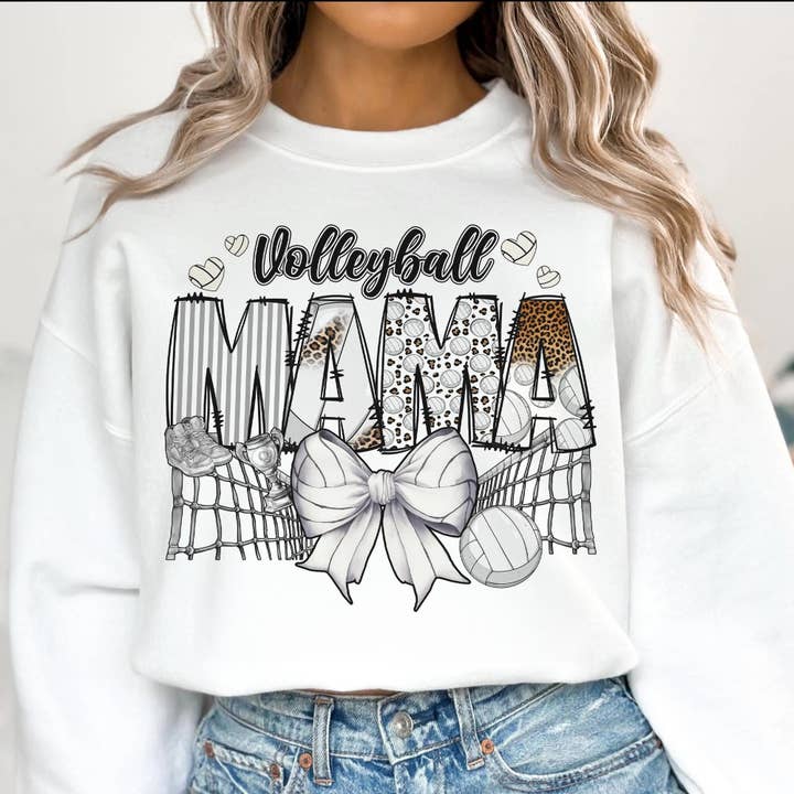 Volleyball Mama T-shirt, Retro Volleyball Sweatshirt for engroshandel hos NVC Ecommerce LLC