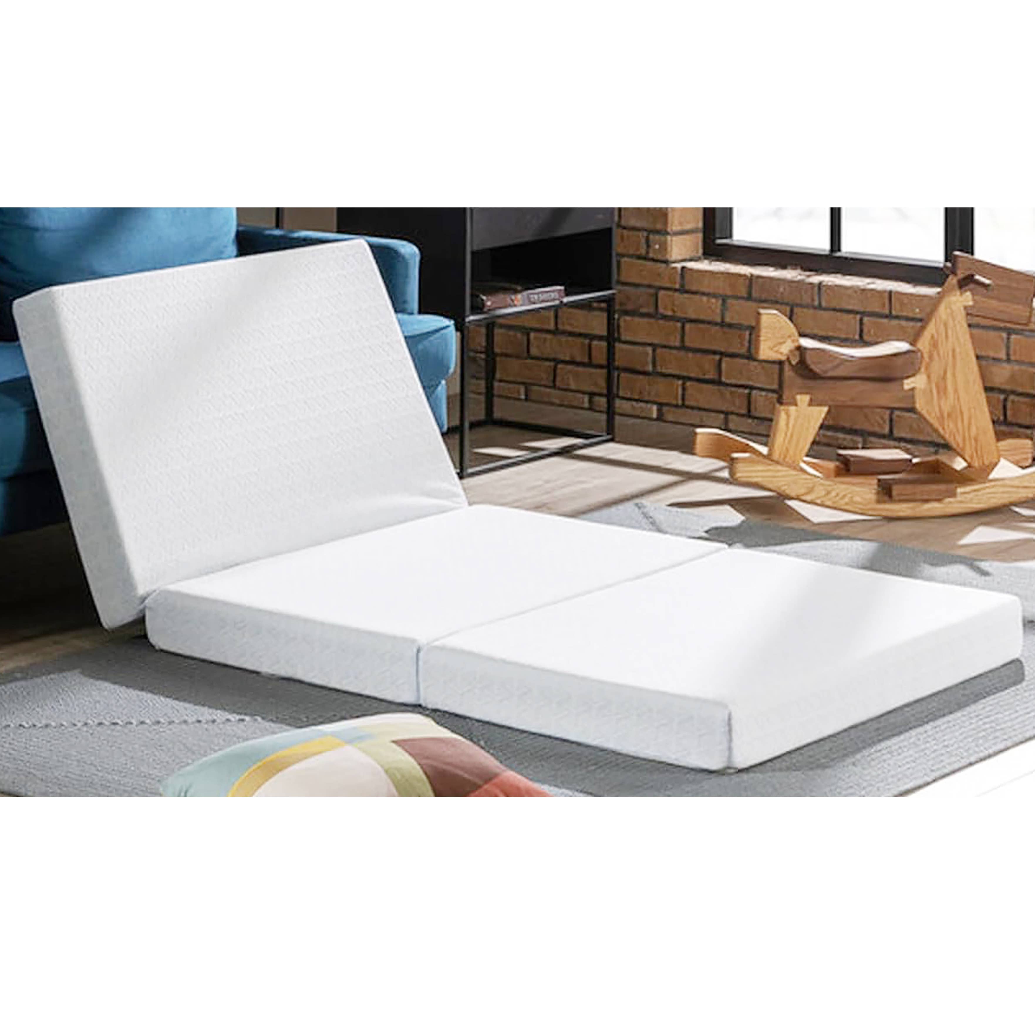 home mart goods - Wholesale Mattress Pad/Protector - Full Size Tri-Fold Folding Mattress Foam Topper Foldable Bed1