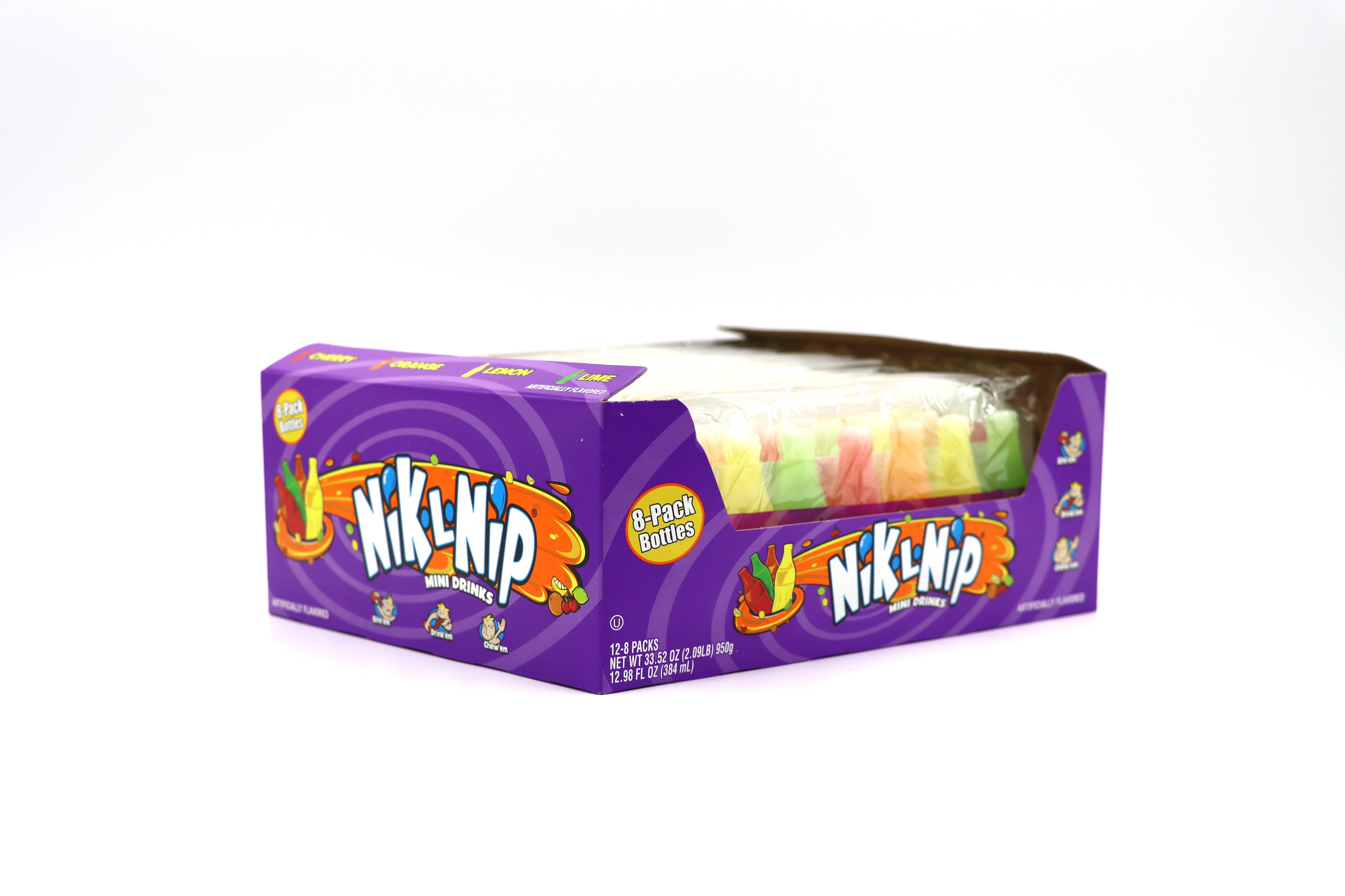 Grandpa Joe's Candy Shop - Wholesale Gummy - Nik-L-Nips Original Wax Bottles (8-Pack), 12ct2