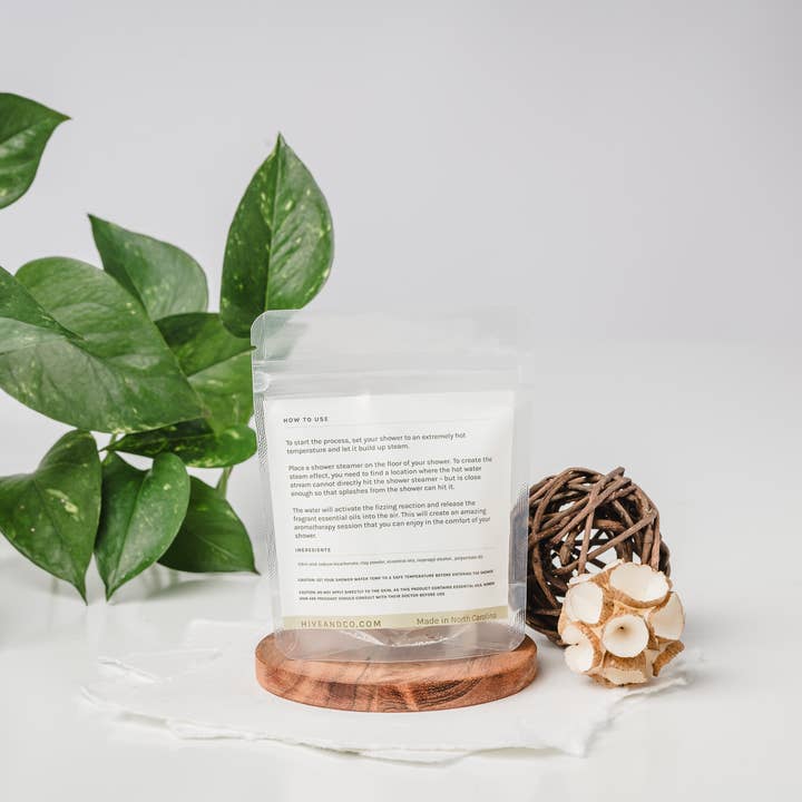 Hive - Wholesale Shower Steamer/Bomb - Breathe Easy Aromatherapy Shower Steamer - Single Bag1