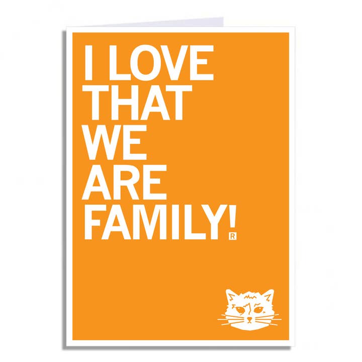 Carte de vœux « I Love That We Are Family » pour la vente par RAYGUN