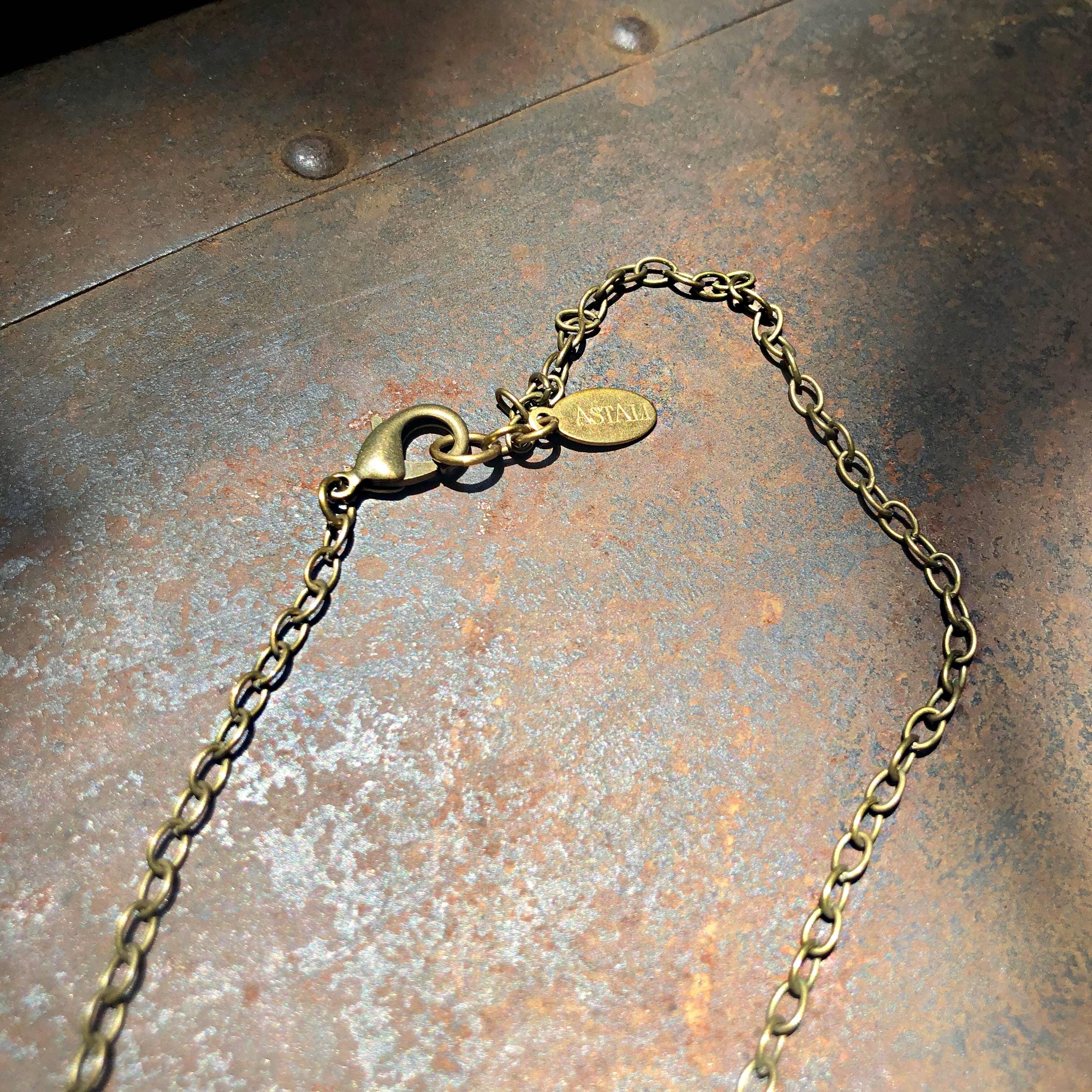 ASTALI - Wholesale Pendant/Charm Necklace - Jawbone & Fool's Gold Necklace, Real Weasel Bone & Pyrite7