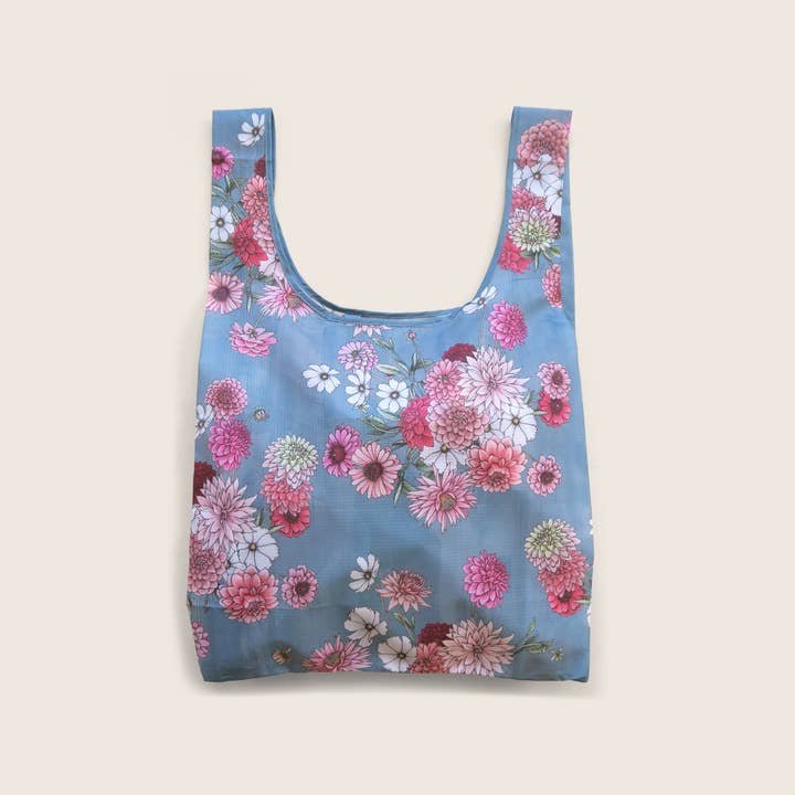Typoflora - Wholesale Grocery/Shopping Bag - Dahlias Reusable Bag1