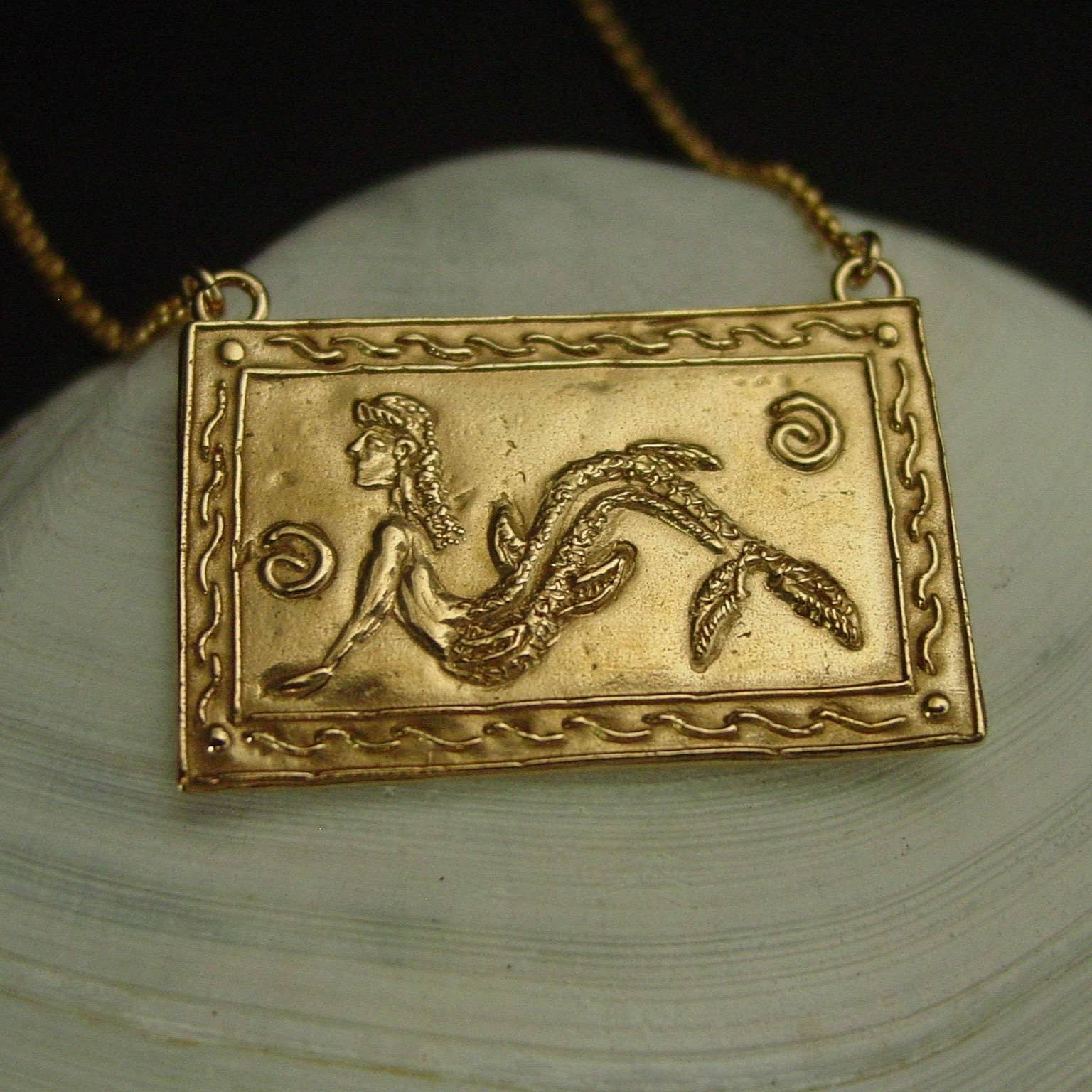 Vis a Vis Jewelry - Wholesale Halskettinghanger - Etruskische zeemeermin ketting6