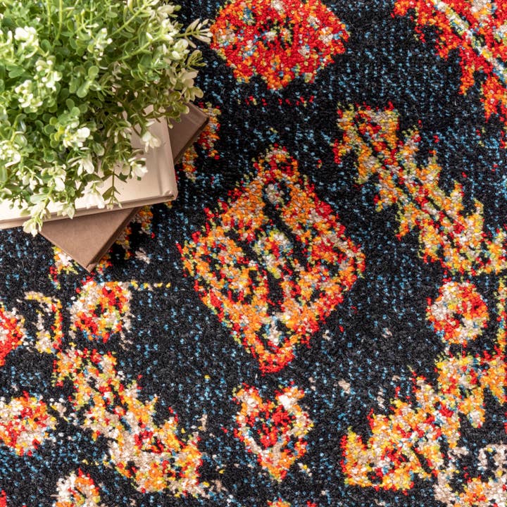 Multi Indoor/Outdoor Transitional Floral Jane Area Rug for wholesale on Faire4