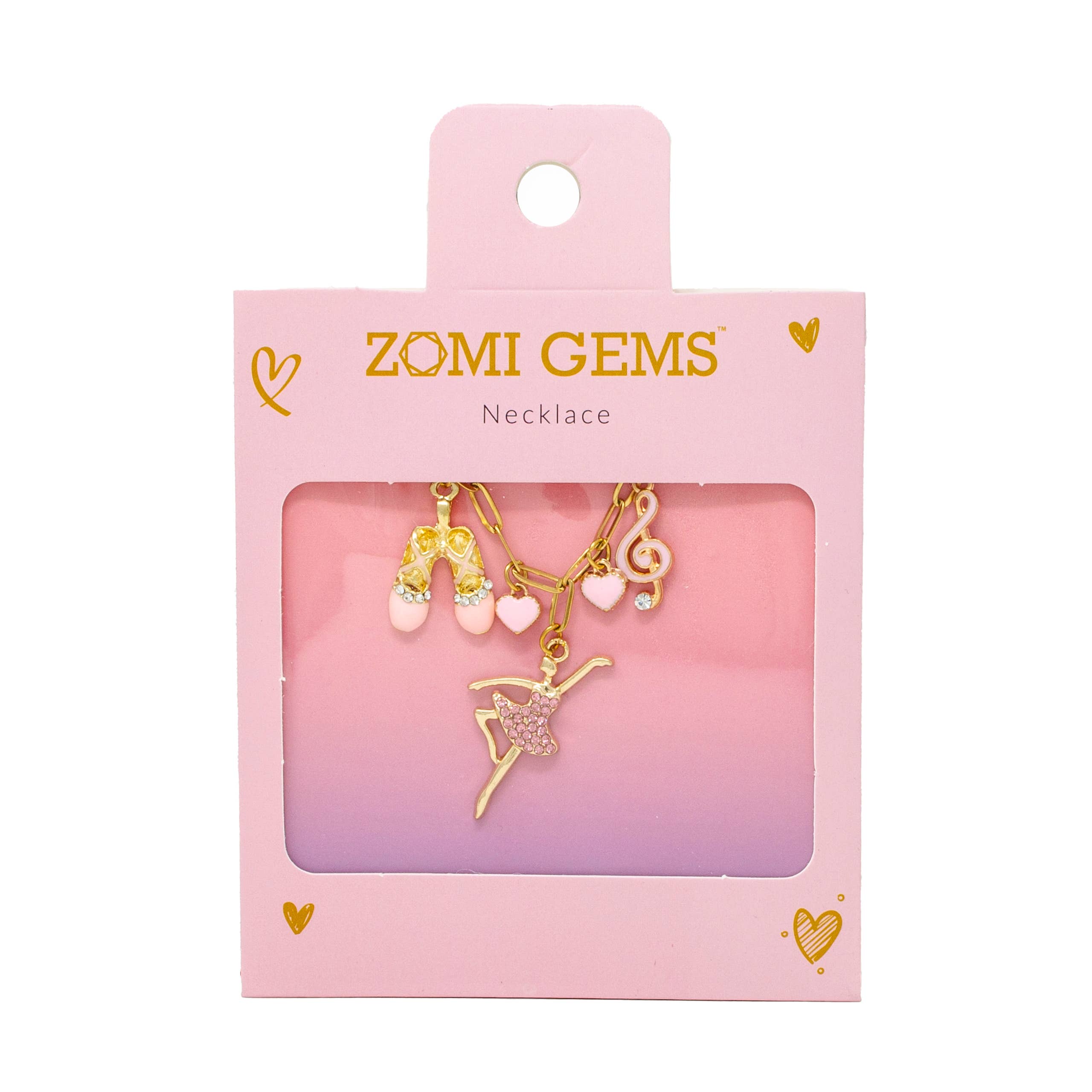 ZOMI GEMS - Wholesale Kids Necklace - Kids - Ballet Multi Charm Necklace1