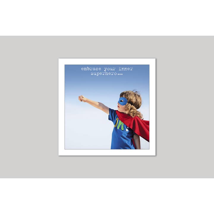 Inner Superhero Greeting Card for wholesale by Icon