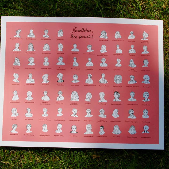 Jodi Lynn's Emporium of Doodles - Wholesale Art Print - Nevertheless She Persisted - Women's History Print4