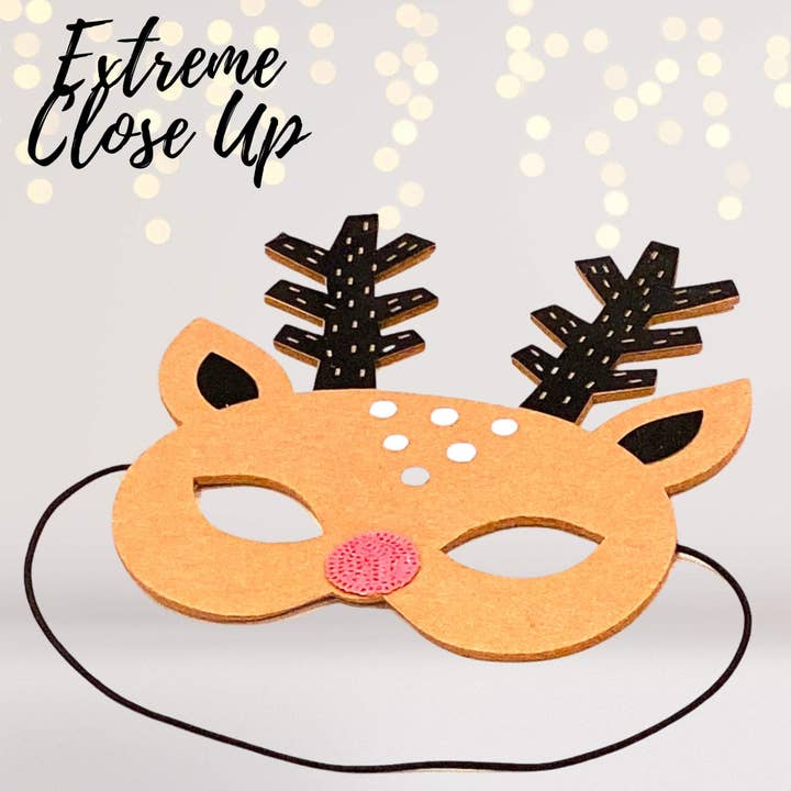 Chicky Chicky Bling Bling – Engroshandel Udklædning – Børn – Børn rensdyr kostume maske, legetid rensdyr maske til jul, Børne rensdyr kostume maske, hjorte kostume maske, småbørn rensdyr maske
