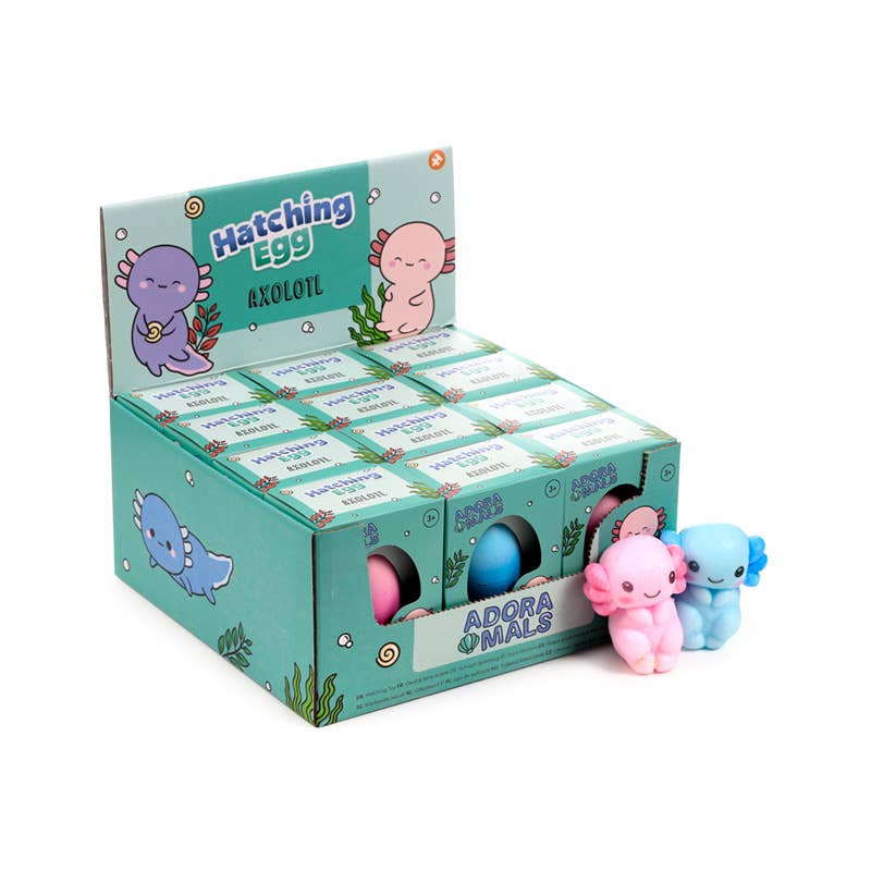 Puckator Ltd – wholesale Classic toy – Kids – Adoramals Maddie the Axolotl Hatching Egg0