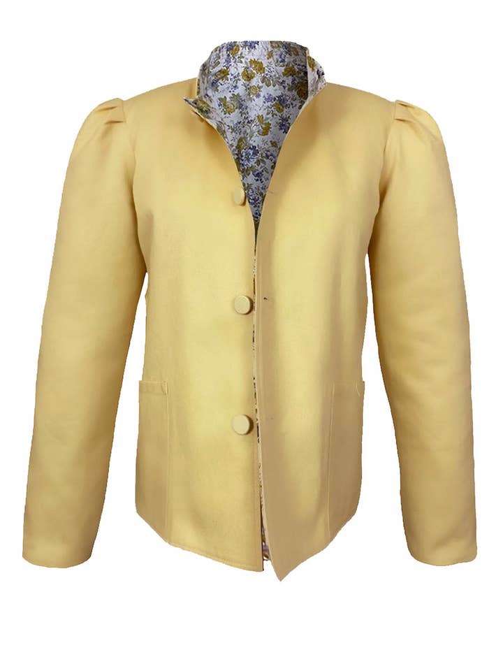 Chaqueta mágica para mujer de algodón rosa amarilla y sarga amarilla para venta al por mayor de Casey Marks