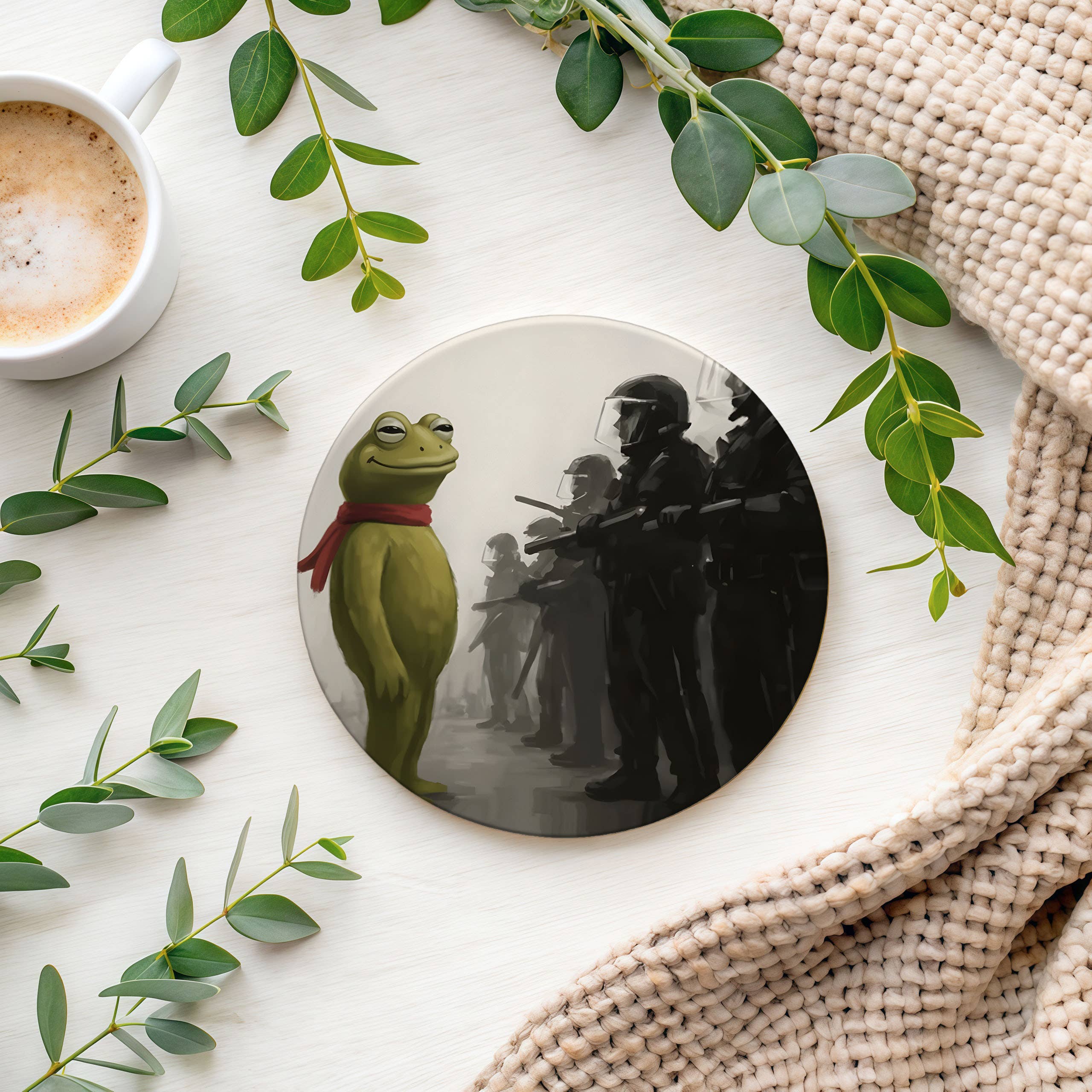 Gia Roma - Wholesale Decorative Tabletop Object - Blue Country Coaster Elegant Grandmillennial Blue Home Decor125