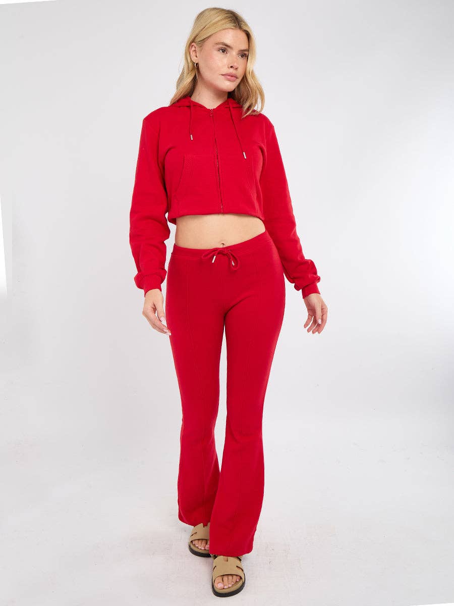 AX Labels - Wholesale Lounge Set - Women's - Interlock Cropped Zip Hoodie and Flared Trouser Set53