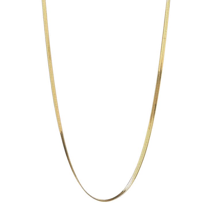 Collier à chevrons en or, 16-18 pouces pour la vente par Elyssa Bass Designs