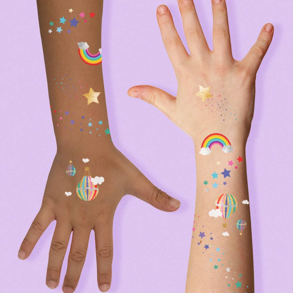 Flash Tattoos – Engroshandel Midlertidig tatovering - Børn – Rainbow Dreamer sæt med midlertidige tatoveringer - 25 stk.1