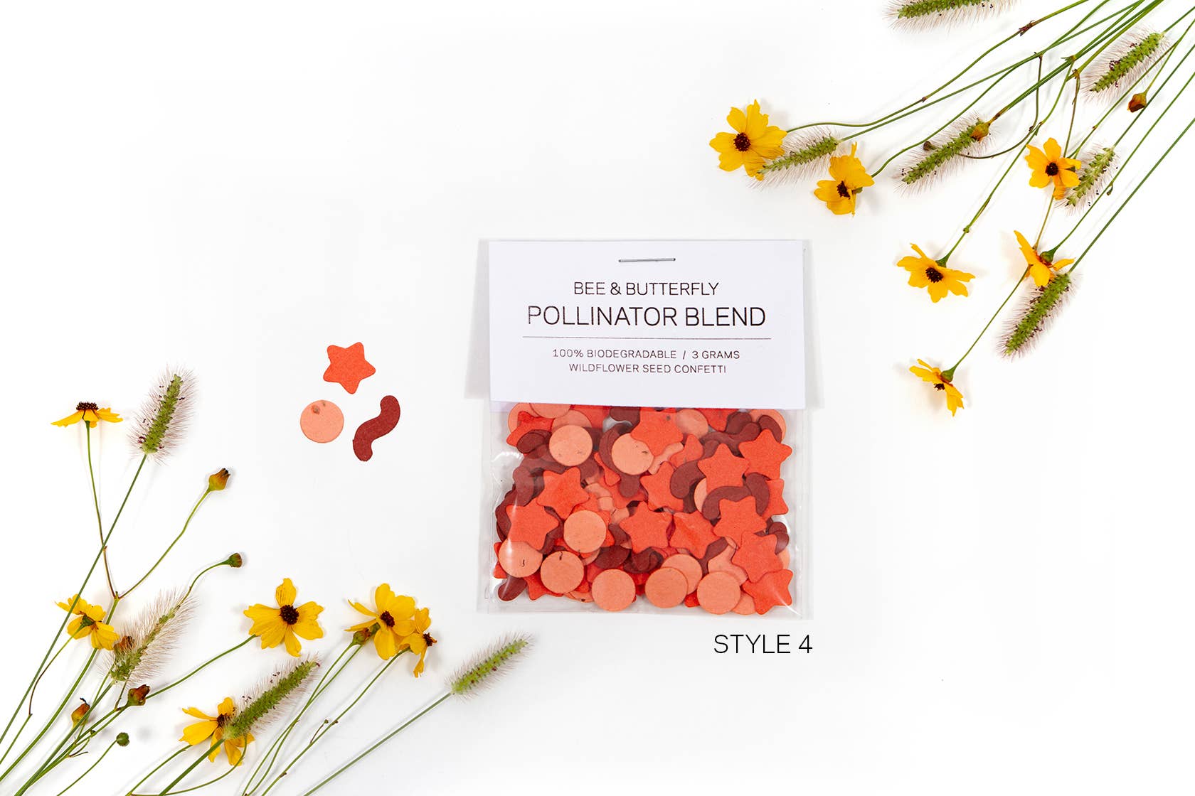 Studio 82° - Wholesale Confetti - Die Cut Wildflower Seed Confetti - Red3