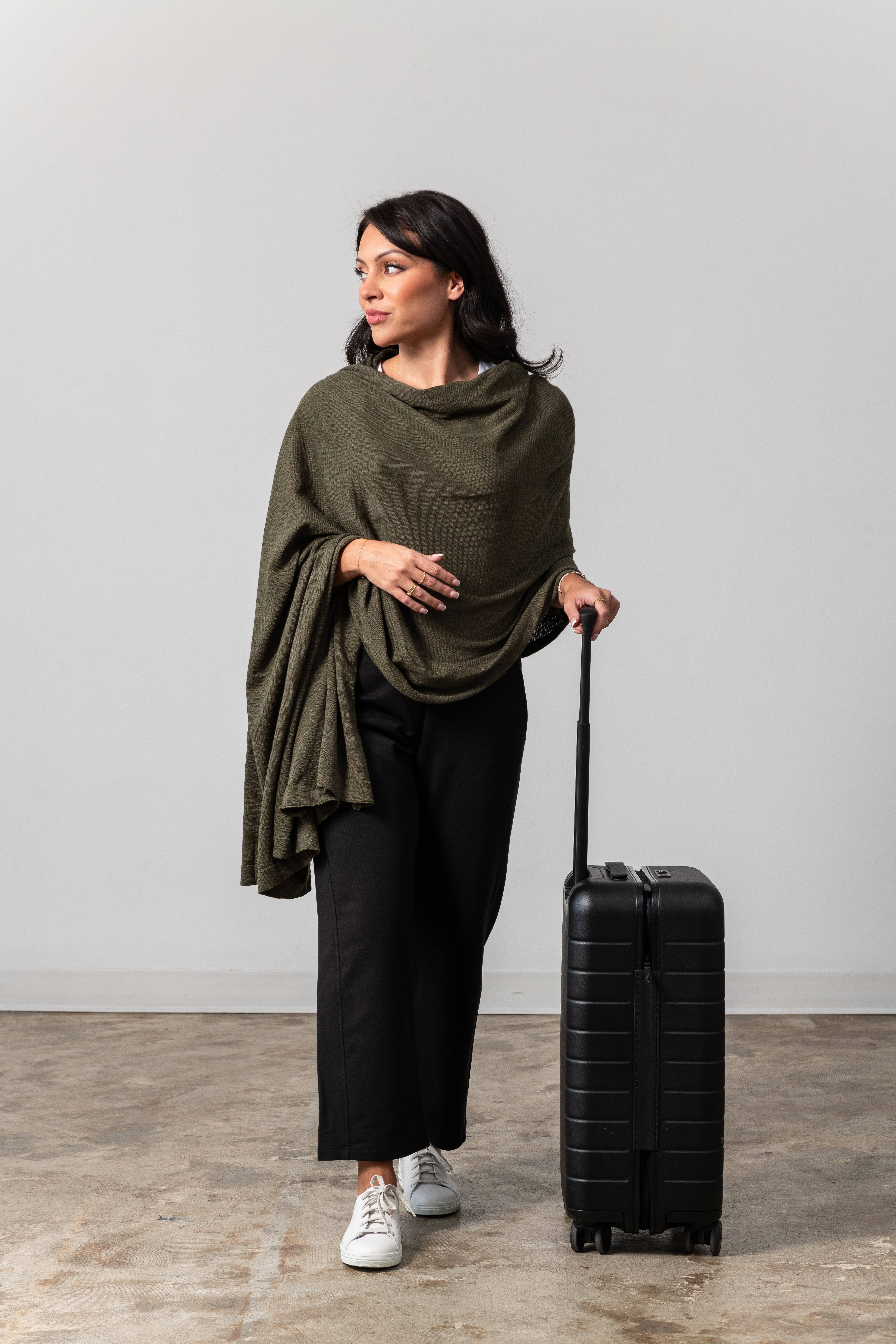 zestt organics - Wholesale Scarf - Women's - Dreamsoft Organic Cotton Travel Scarf - Olivewood1