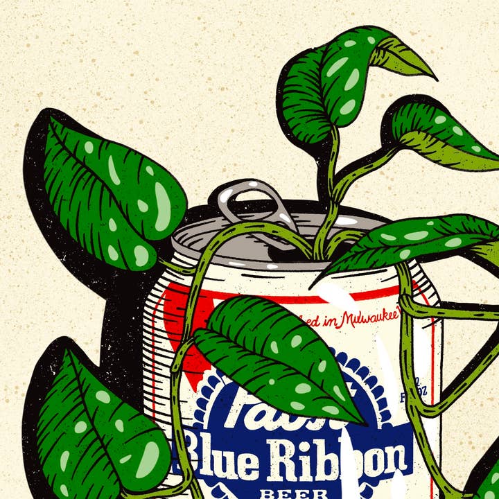 Howdy Studio - Wholesale Art Print - PBR Beer Can