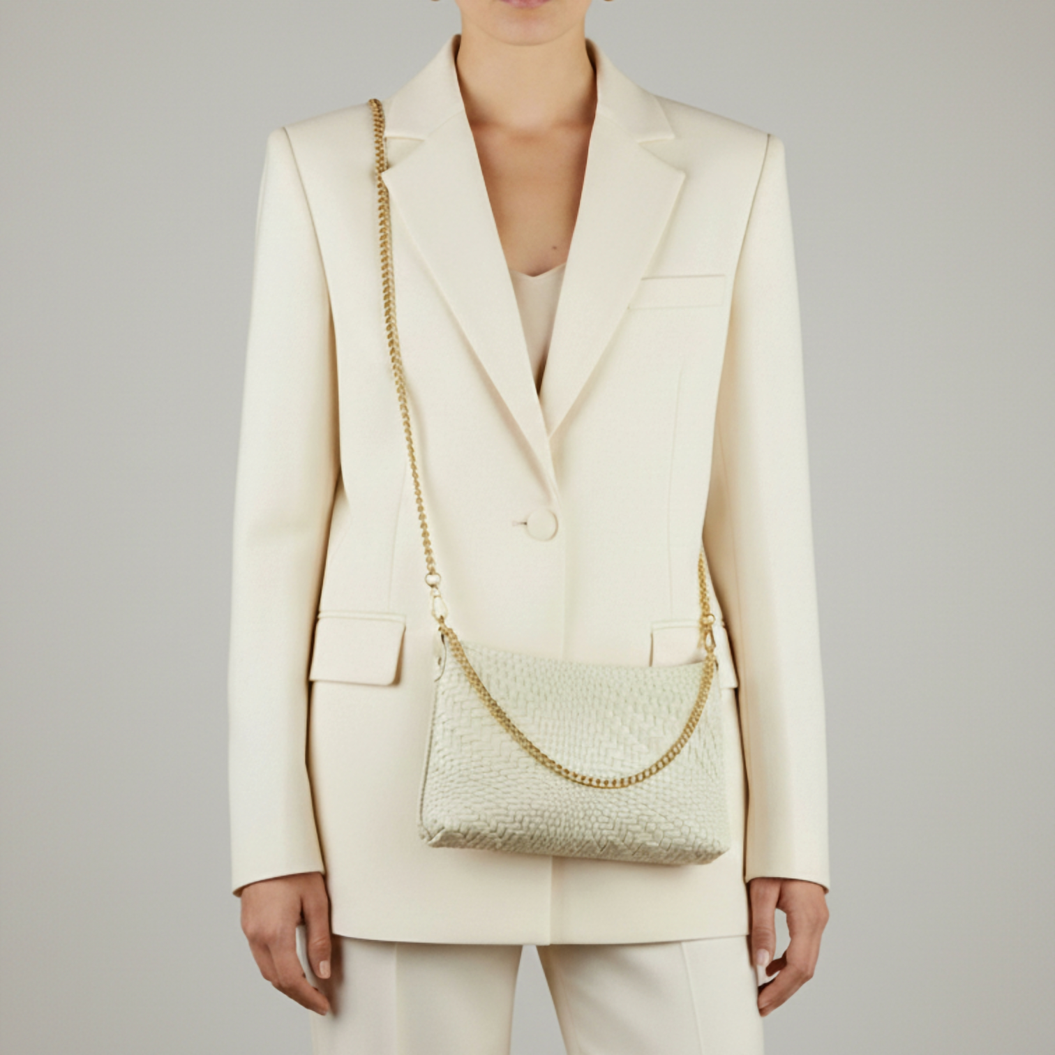 TAKEASY – Engroshandel Crossbodytaske - Dame – Grid Ruskind Læder Crossbody Taske1