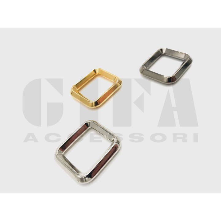 Gifa Accessori - Wholesale Craft Supplies - Rectangular rings in square wire zamak 2 cm