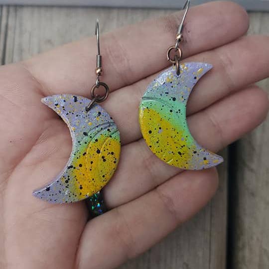 Moon Earrings for wholesale by Fervid Foks Jewelry