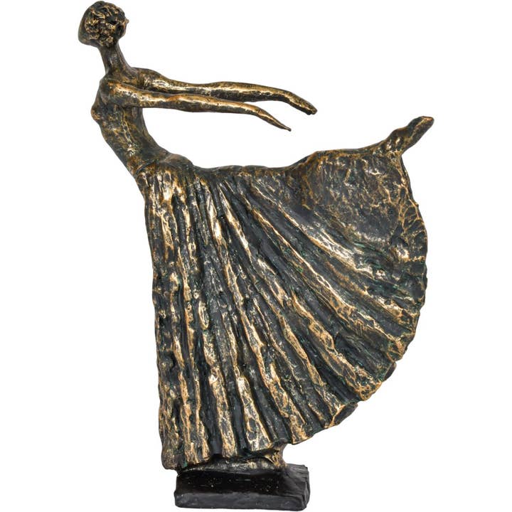 The Libra Company – Escultura por atacado – Ressina Bronze Permanente Lady Dancer