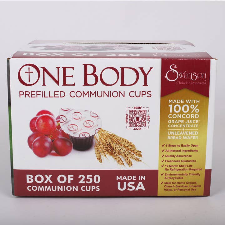 OneBody Prefilled Communion Cups - 250Pk for wholesale by Swanson Christian Products