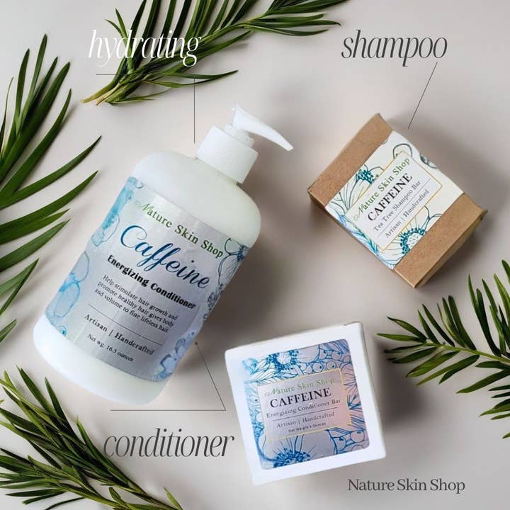 Nature Skin Shop LLC – wholesale Schampopuck/Schampo i fast form – Koffein Håravfall Organisk Shampoo Bar Med Tea Tree Oil