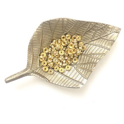 Kids and Crea - Wholesale Beads - Set of 50 interlayer beads, gold, rhinestone, bracelet, jewelry0