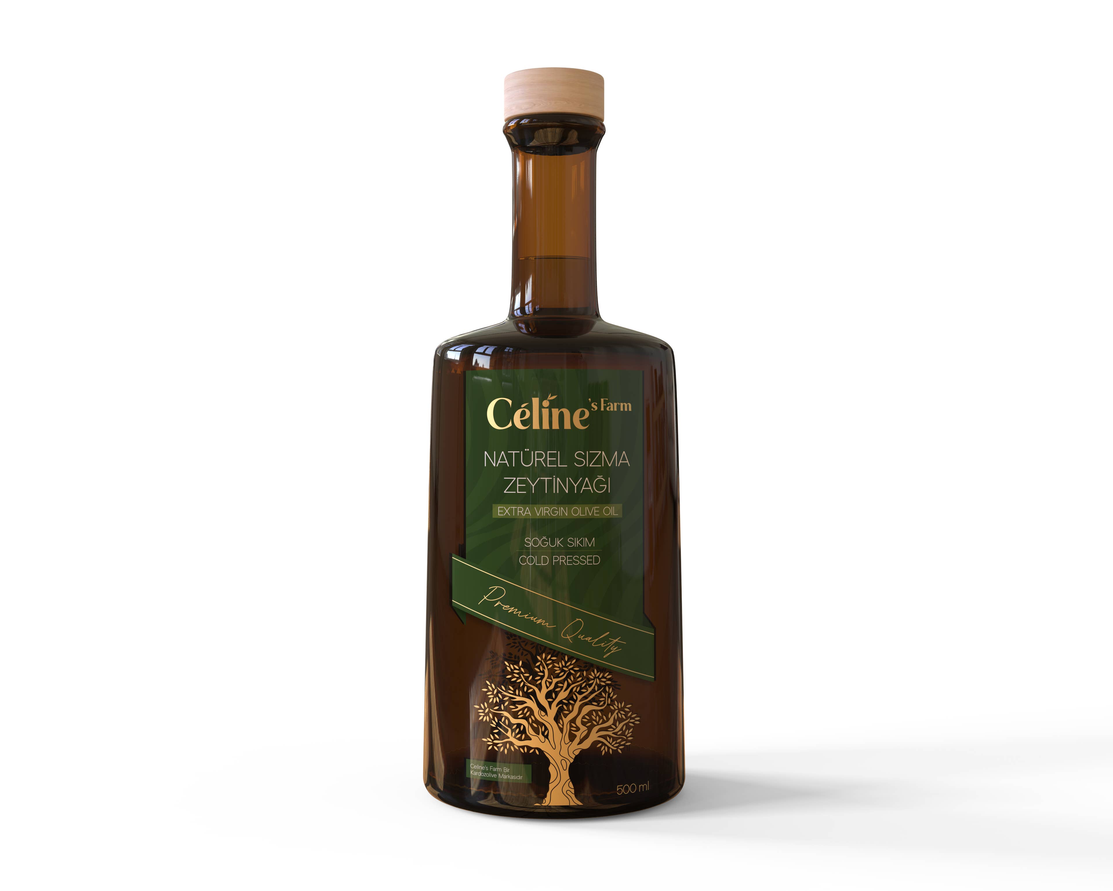 Olive Oil Anatolia - Wholesale Olive oil - Extra Virgin Cold Pressed Olive Oil, 500 ml Glass Bottle
