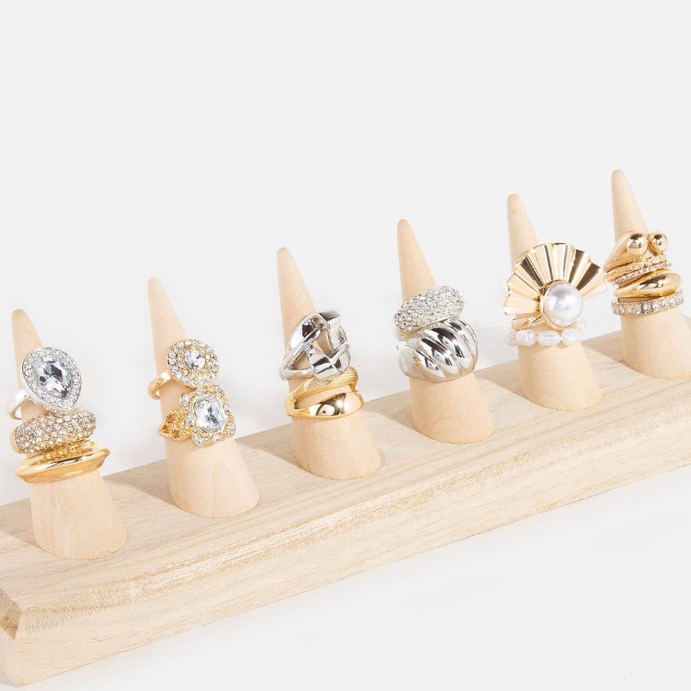 WOOD Wooden Ring Mount Display for wholesale on Faire1