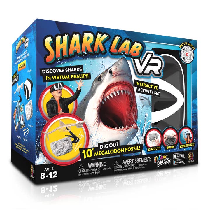 Abacus Brands, Inc. - Wholesale DIY Craft Kit - Kids - Steam Lab Virtual Reality Activity Kit - Shark Lab VR