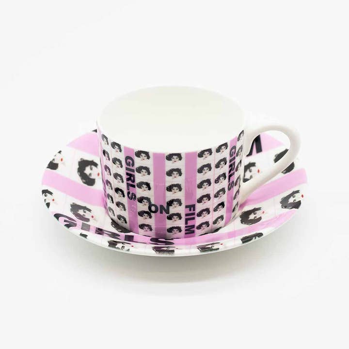 Girls On Film Bone China Cup And Saucer for wholesale by HeartART