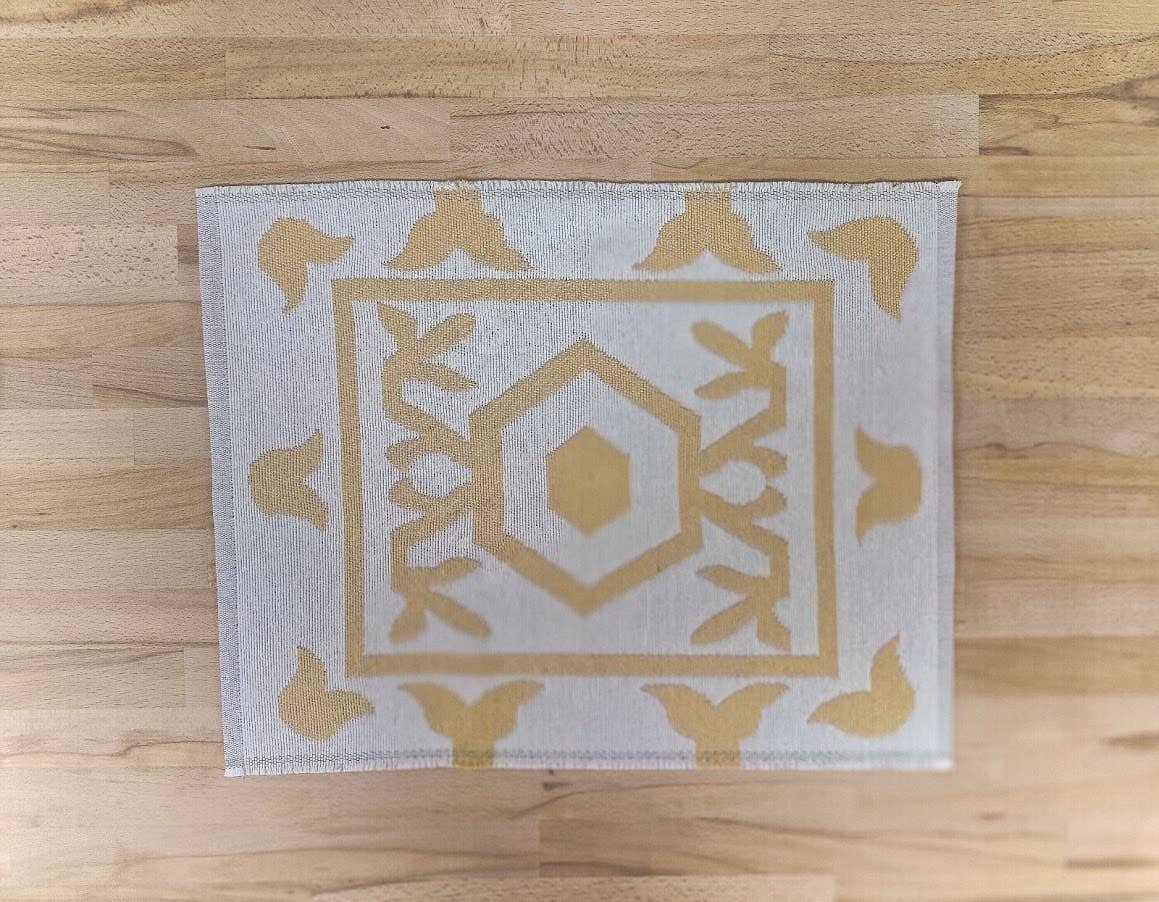 Fennco Styles – Individuais por atacado – Placemat Abstract Tecido Reversível Geo Design7