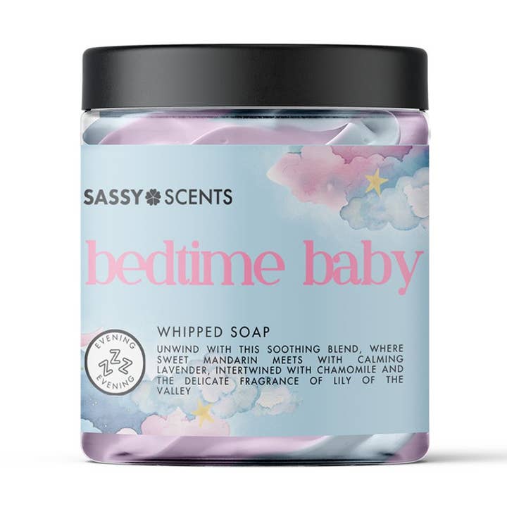 Bedtime Baby Whipped Soap for wholesale by Sassy Scents