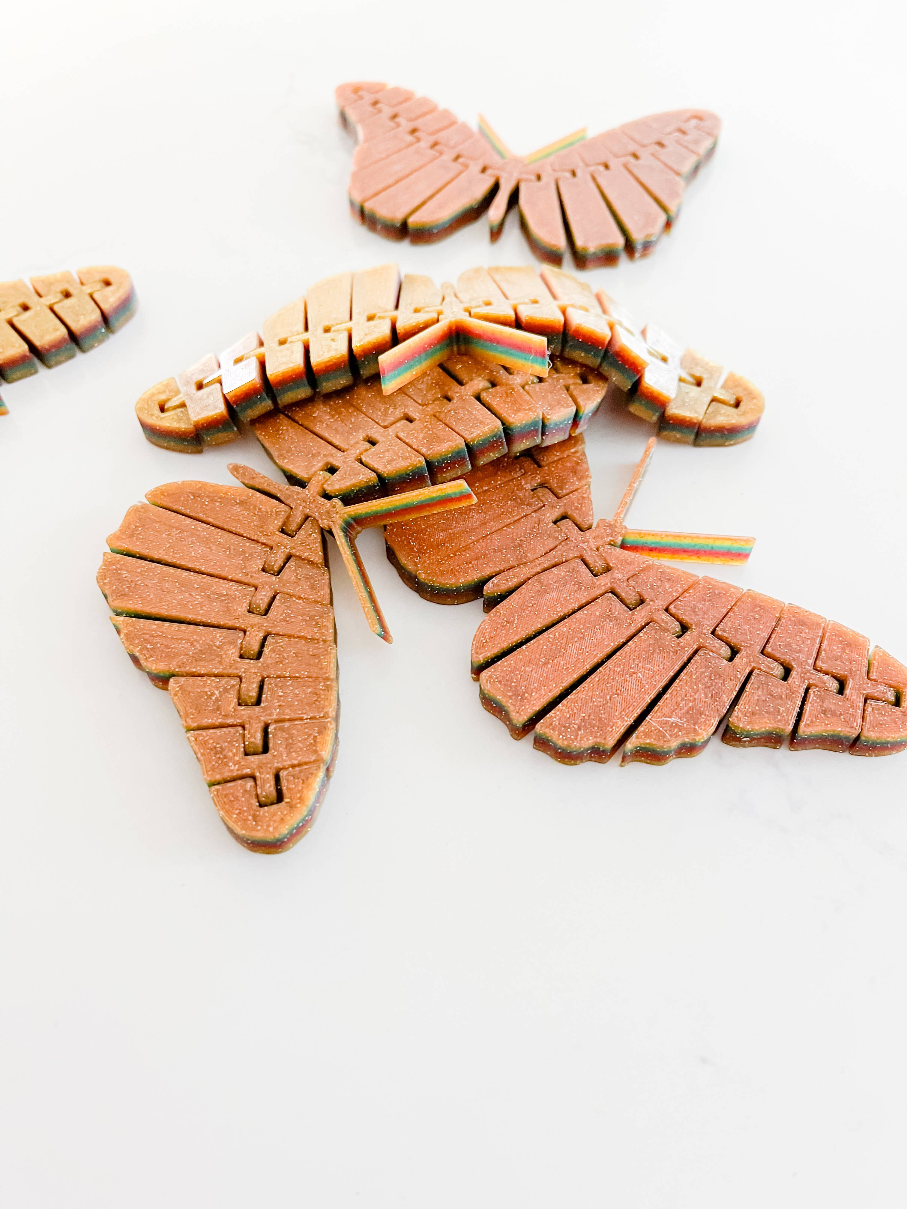 Lauren Ann Boutique & Designs - Wholesale Fidgetspeelgoed - Kinderen - Butterfly Fidget, Pocket Pet, sensorisch speelgoed voor autisme - OP MAAT2