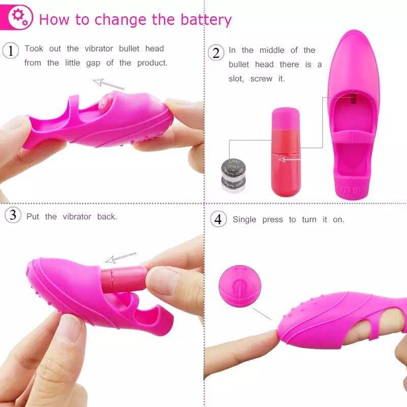 VIGOR - Venta al por mayor Juguetes eróticos - Vibrador en Anillo para Dedo VIGOR en Color Rosa para Estimulación de Clítoris y Vagina10