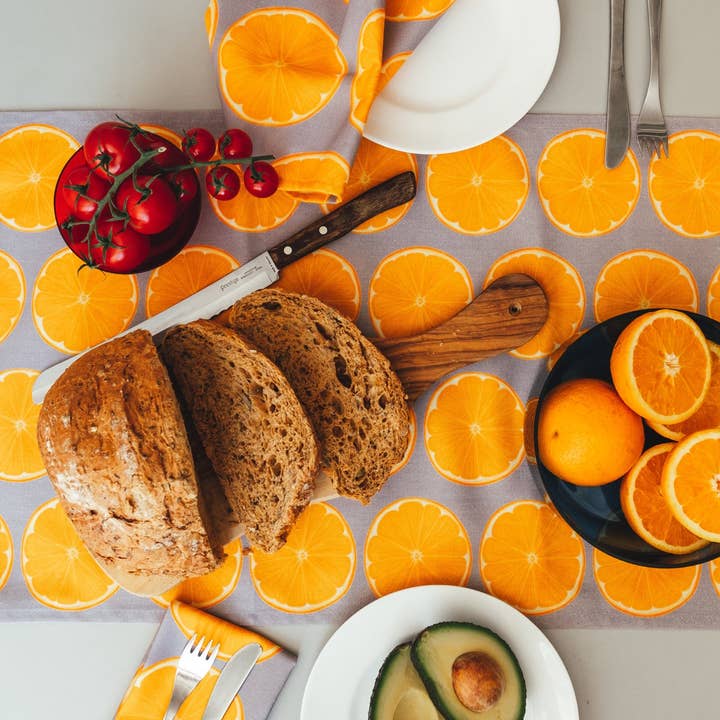 Orange Slice Table Runner for wholesale by Emilia Hunt
