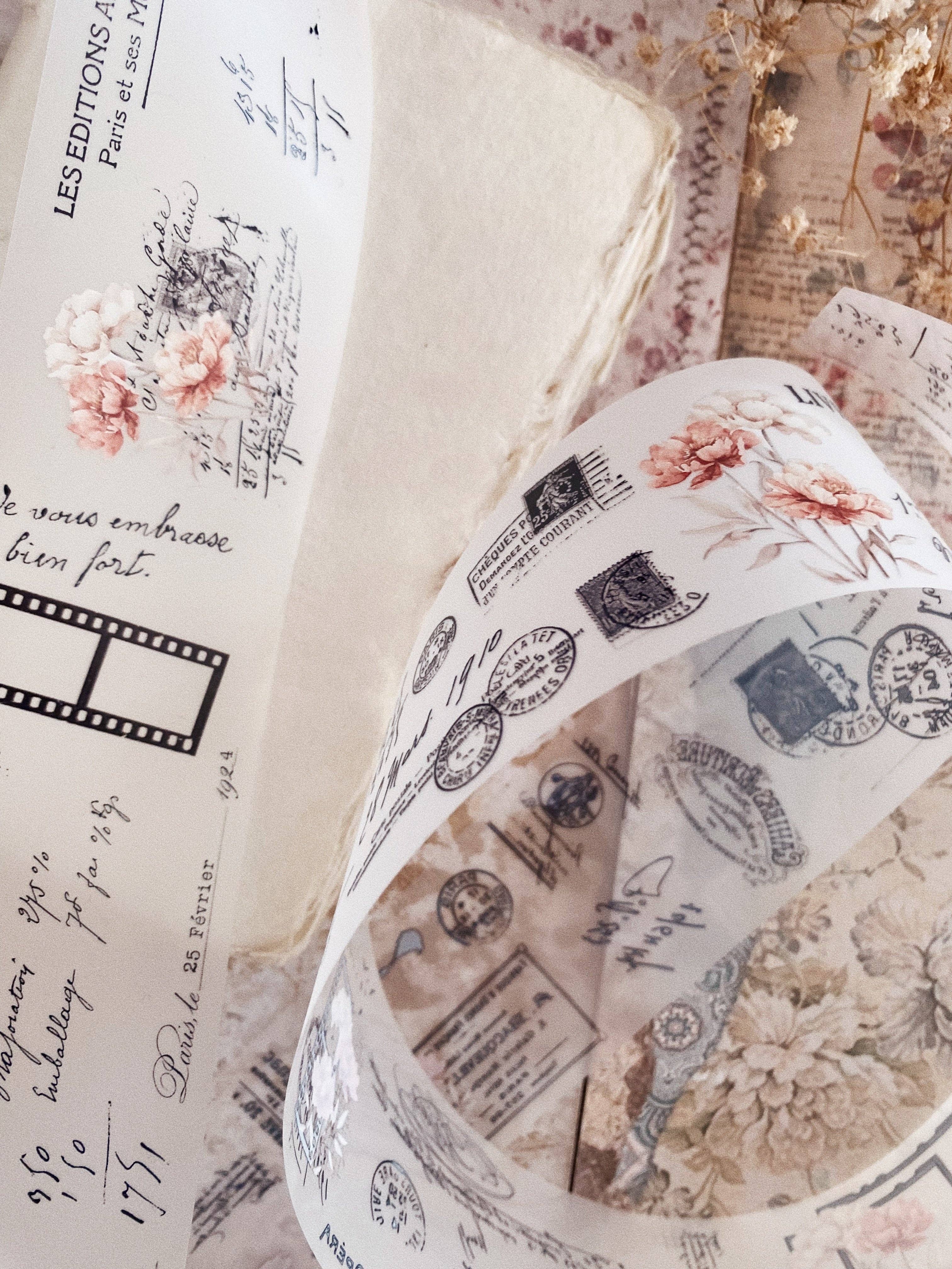 Chapteries - Wholesale Washi Tape - PET tape - Vintage peony14