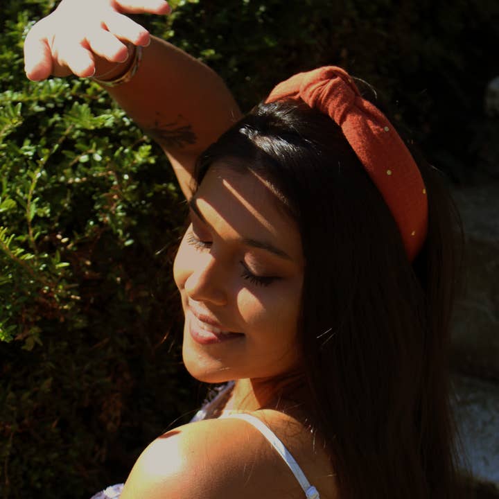 Tania bow headband for wholesale by karine lascaux