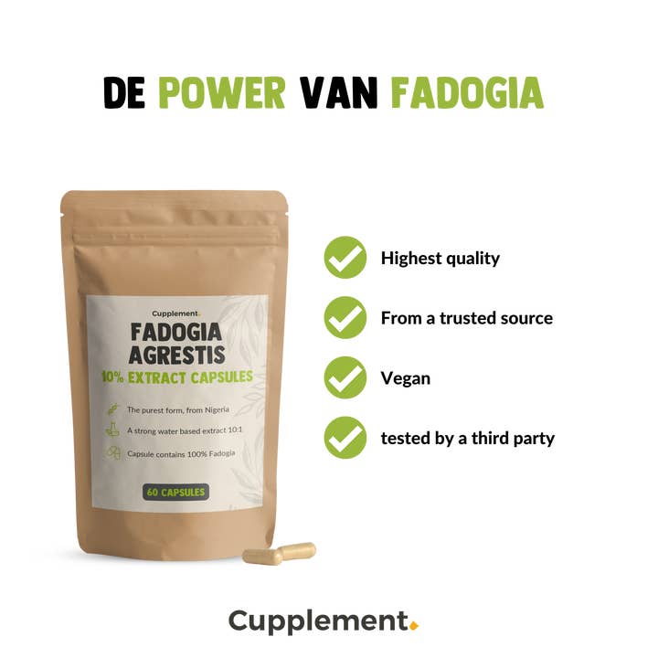 Cupplement – wholesale Oral supplement/vitamin – Fadogia Agrestis 10% Extract - 60 Capsules - Highest Quality