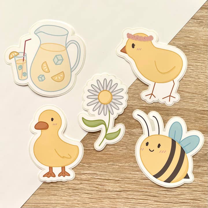 Spring Sticker Pack for wholesale by LaRynn Sticker Co.