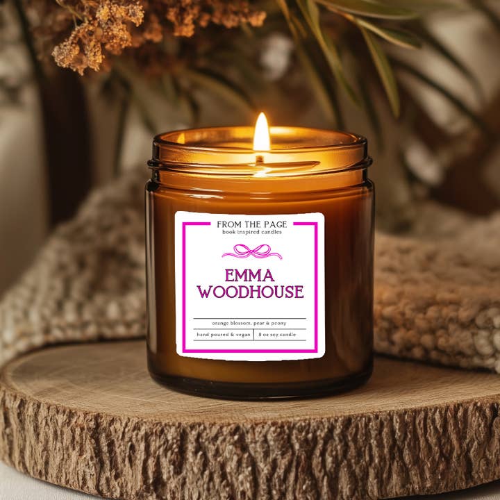 Emma Woodhouse | Book Inspired Soy Candle for wholesale by From the Page