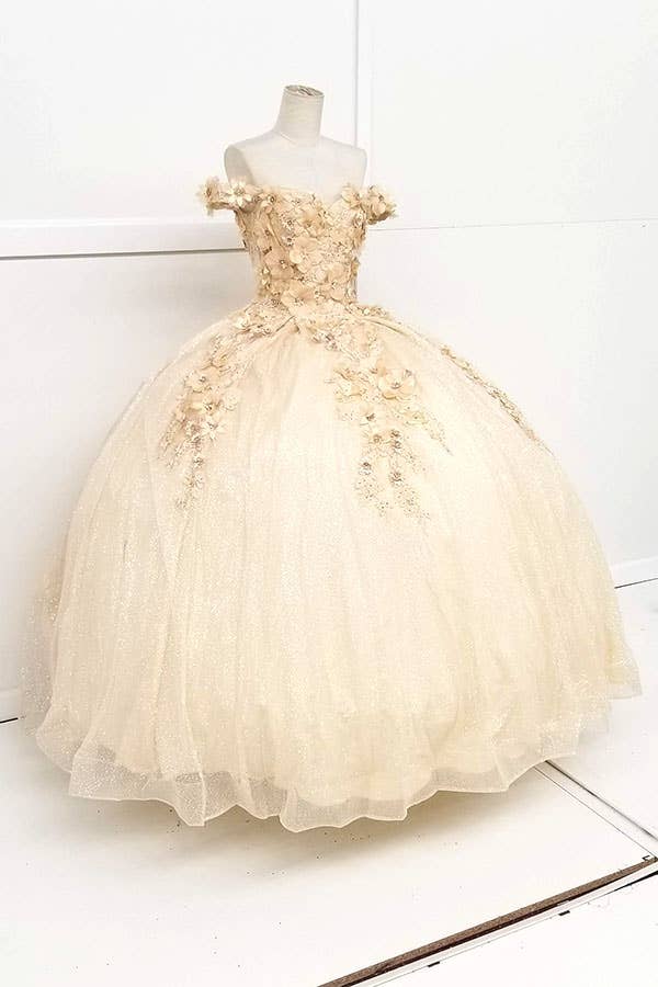 Chicas – wholesale Gown – Women's – Off the Shoulder Quinceanera-wedding Dress CHF301311