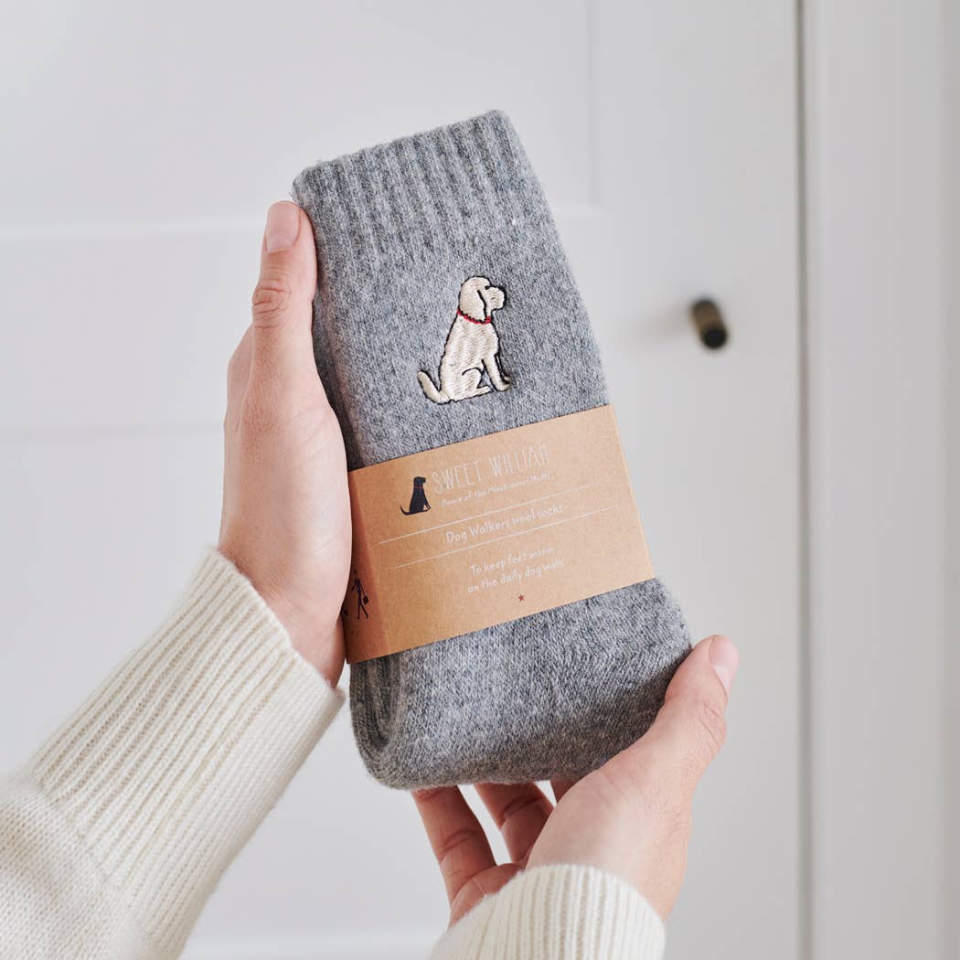 Sweet William Designs - Wholesale Socks - Unisex - Dog Walking Socks - Cockapoo / Labradoodle (Apricot)3