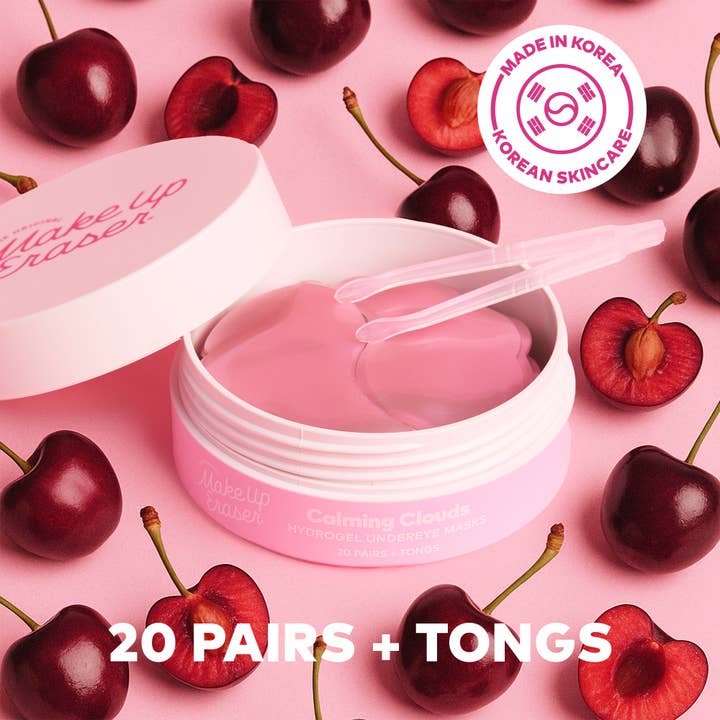 The Original MakeUp Eraser - Wholesale Eye treatment mask - Hydrogel Undereye Masks - Seaweed-Based with Calming Cherry 1