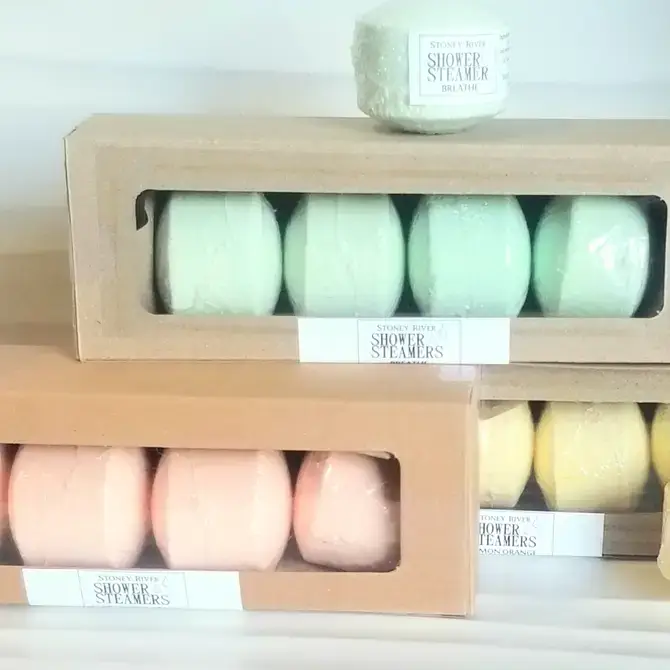 Stoney River Soaps - Vente Bombe de douche/galet bien-être pour la douche - Vapeurs de douche3